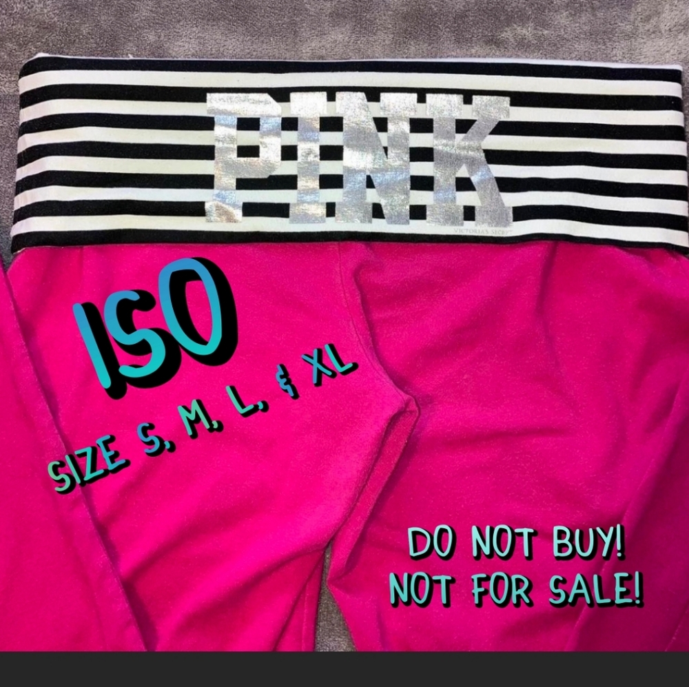 ISO! Victoria's Secret Pink Yoga Fold Over Leggings! All Sizes!